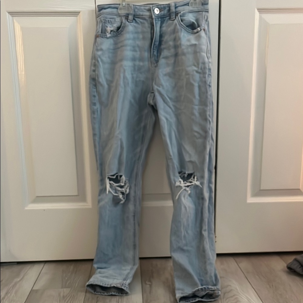 American Eagle Outfitters Blue Straight Leg Jeans